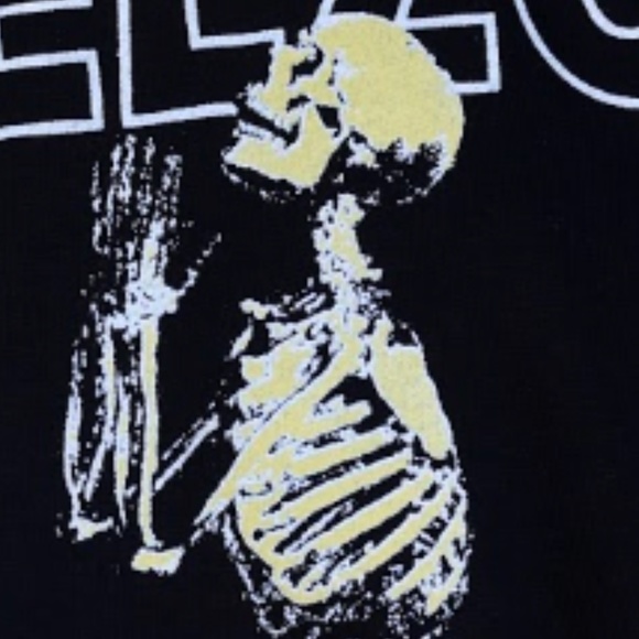 YEEZUS- GOD WANTS YOU GRAPHIC BLACK SKULL TSHIRT - Picture 3 of 3